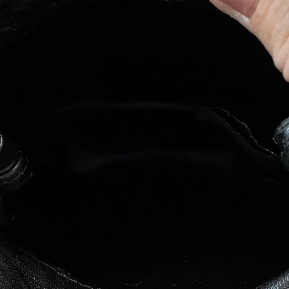 C.L. WHITING LEAF LEATHER - SMALL OVAL SHAPE CROSSBODY BAG - EXC CONDITION - B - Picture 5 of 10